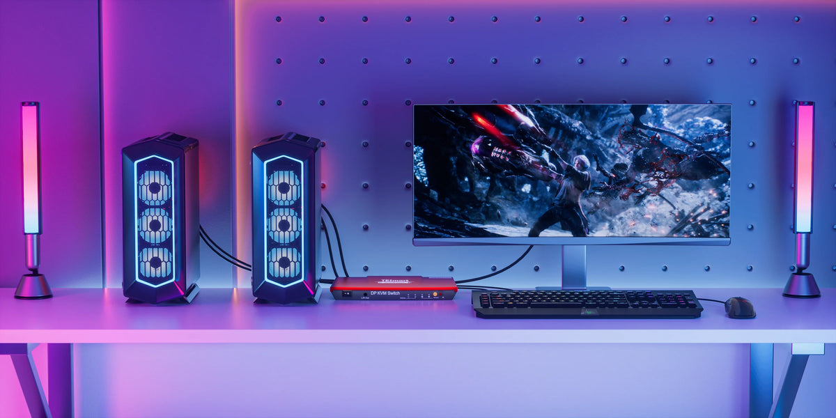 Aufbau eines vielseitigen Gaming-Setups: Müheloses Umschalten zwischen mehreren Geräten mit einem KVM-Switch