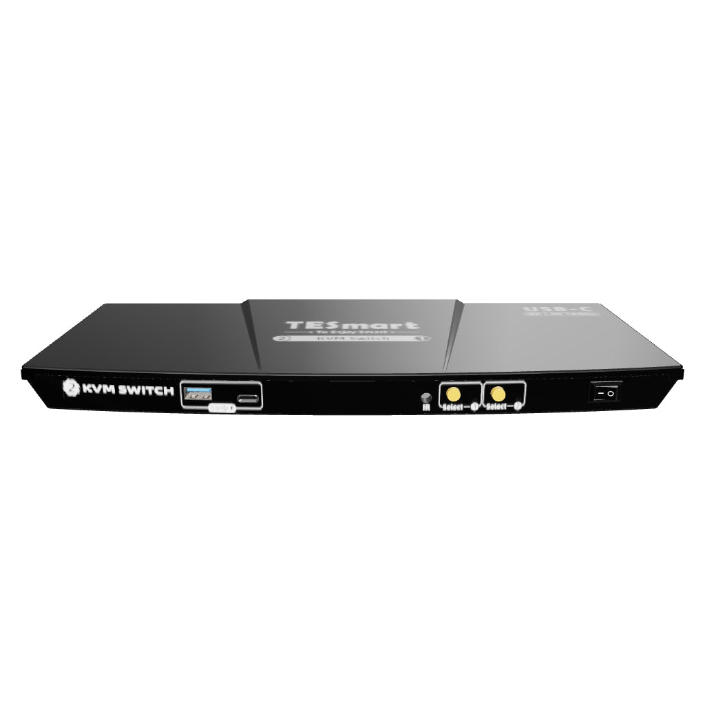 KVM USB-C 2 × 1 | 8K60/4K144, EDID et 60 W