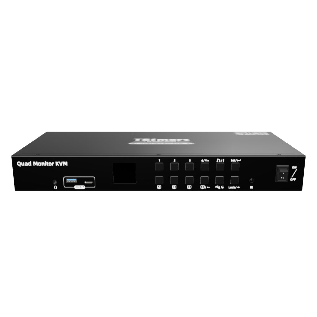 KVM 4×4 HDMI+DP | 4K60, MST y EDID