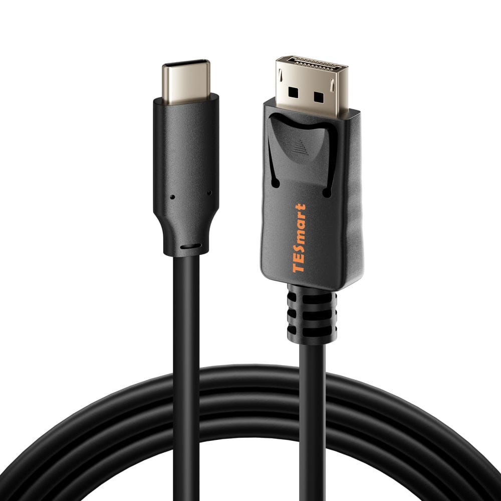 TESmart.DE C2D4K1M5 4K USB-C-zu-DP-Kabel 1,5 m, 4K@60Hz HDR, vergoldet, geflochten, DP-Alt-Modus (USB 3.1 auf DP 1.2) 4K USB-C-auf-DP-Kabel 1,5 m, 4K@60Hz HDR, vergoldet, geflochten, DP-Alt-Modus (USB 3.1 auf DP 1.2)