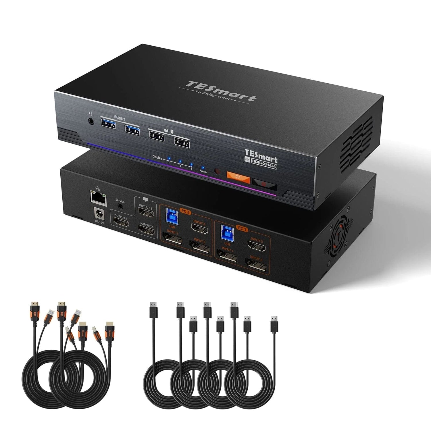 TESmart.DE Dual- & Triple-Monitor-8K60Hz-KVM-Switch für 2 PCs – KVM Gaming Master Serie Dual- & Triple-Monitor-8K60Hz-KVM-Switch für 2 PCs – KVM Gaming Master Serie