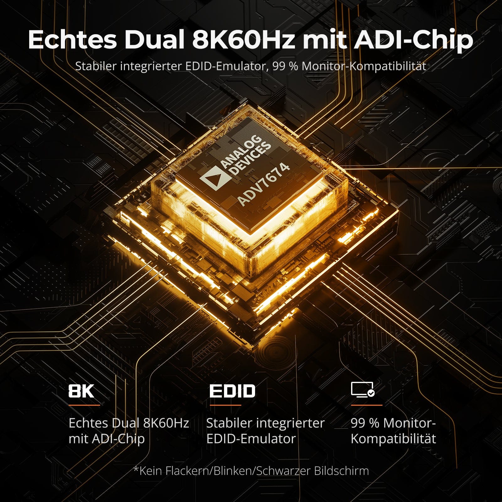 TESmart.DE HDK202-M24-EUBK HDMI 2.1 & DP 1.4 Dual 4K144Hz KVM-Switch Gaming-Dock für 2 PCs und 2 Monitore, mit ADI-Chip, EDID, VRR, FVA, ALLM und Dynamic HDR 10652805090761 HDMI 2.1 & DP 1.4 Dual 4K144Hz VRR KVM-Dock für 2 PCs und 2 Monitore, ADI-Chip, EDID, HDR EU Plug