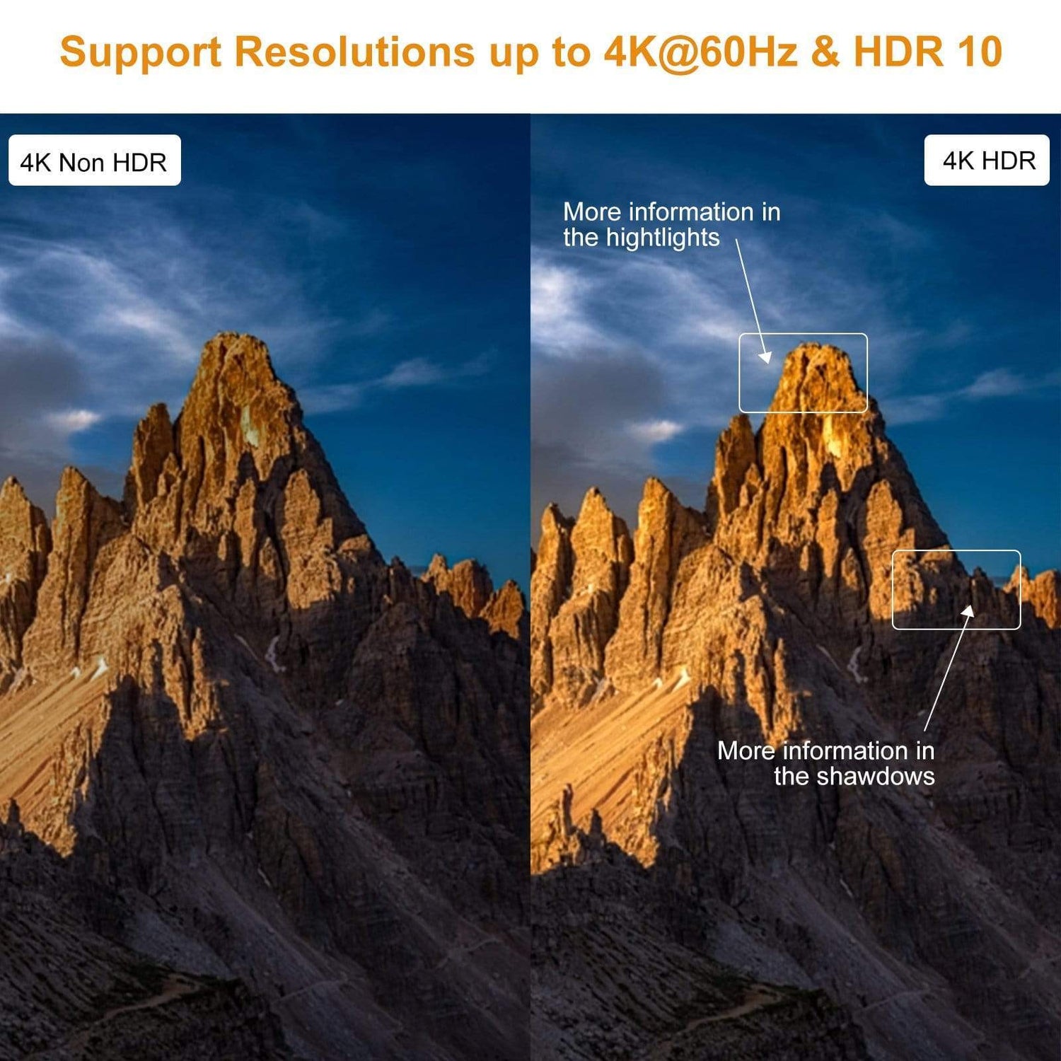 TESmart HDMI Splitter 2/4/8/ Ports HDMI Splitter 4K 60Hz mit HDR für DVD Player TV Box HDMI Splitter 2/4/8/16 Port Unterstützung  4K 60Hz HDR HDCP 2.2-TESmart