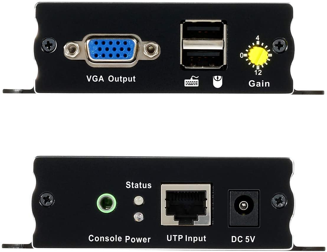 TESmart HDMI/VGA/USB Extender 300M/984ft 1080P@60Hz VGA KVM Extender (Sender + Empfänger) VGA KVM Extender 984ft über LAN Unterstüzung Tastatur,Maus -TESmart
