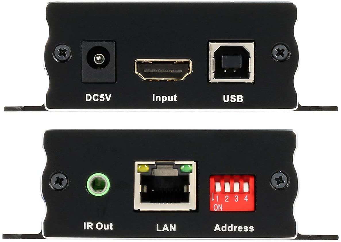 TESmart HDMI/VGA/USB Extender TESmart 120M HDMI KVM Extender Over TCP/IP Ethernet/Over Single Cat5e/cat6 Cable 1080P with IR Remote - Up to 393ft/120M (Transmitter)