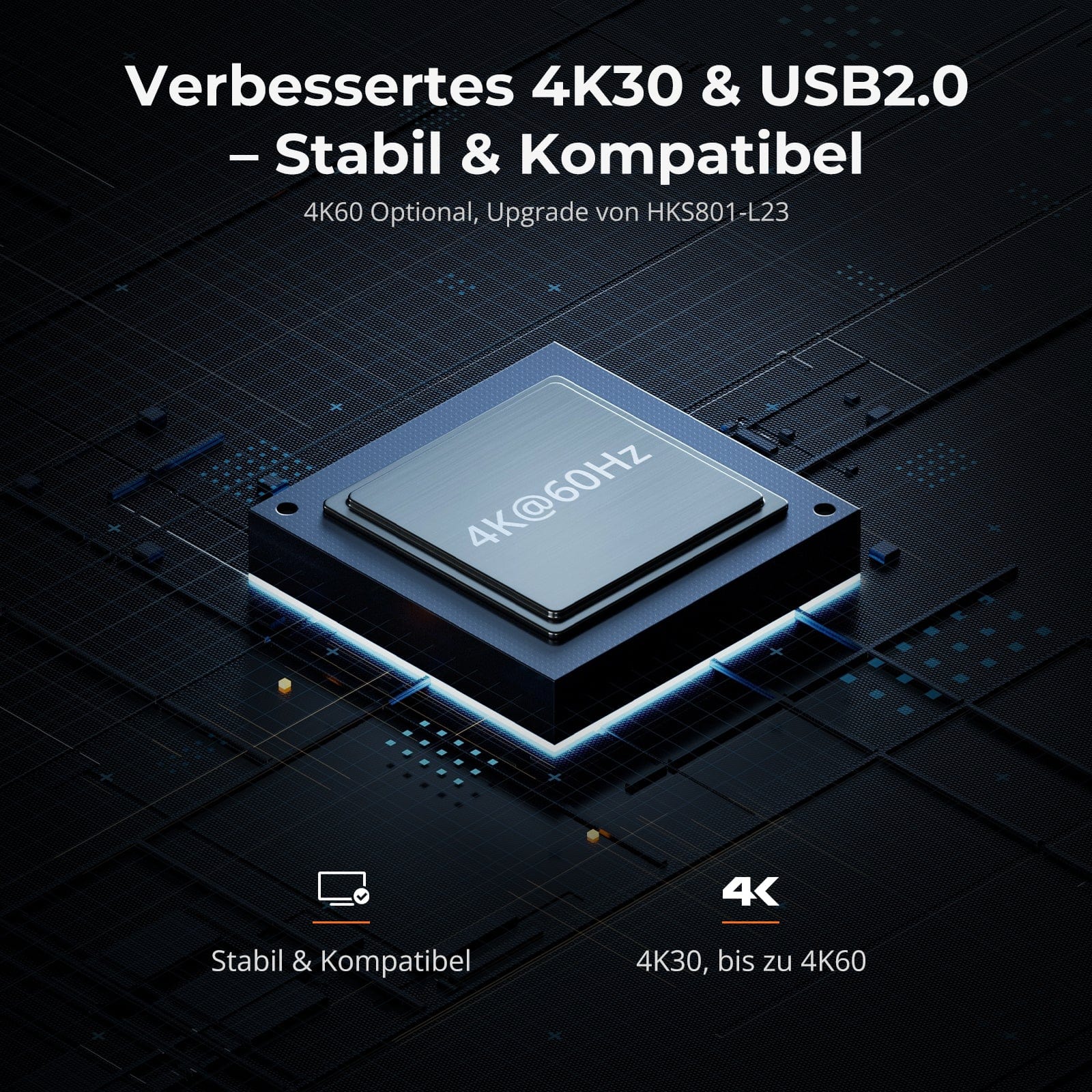 TESmart KVM Switch 8-Port HDMI KVM Switch 4K30Hz mit Unterstützung für RS232/LAN, verbessert für erweiterte Kompatibilität und Stabilität HDMI KVM Switch 8 Port 4K Autoscan, Rackmount, RS232 TESmart