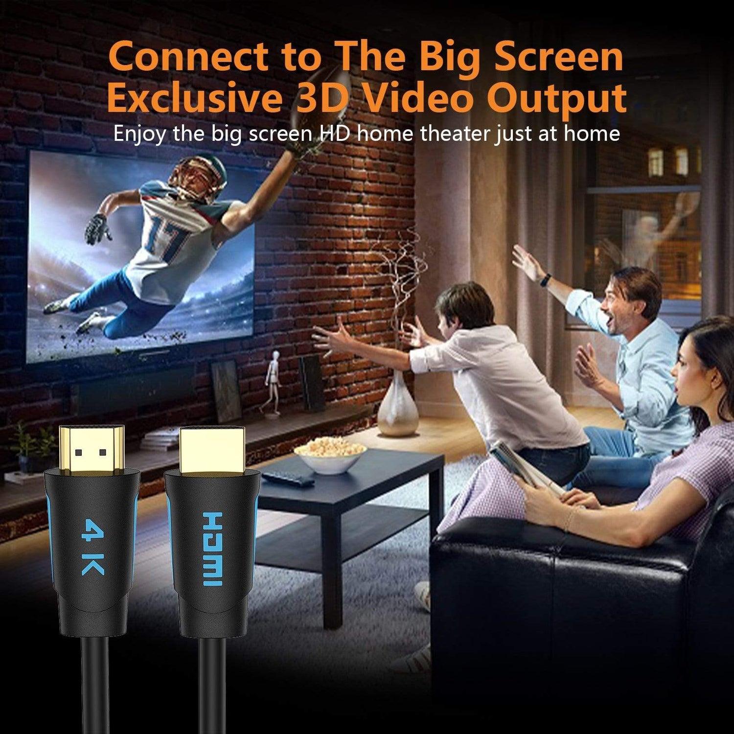 TESmart TESmart Accessoriess 4K HDMI Kabel 5ft 18Gbps Unterstützt 3D 4K@60Hz True HD Dolby 7.1 ARC HDCP 2.2