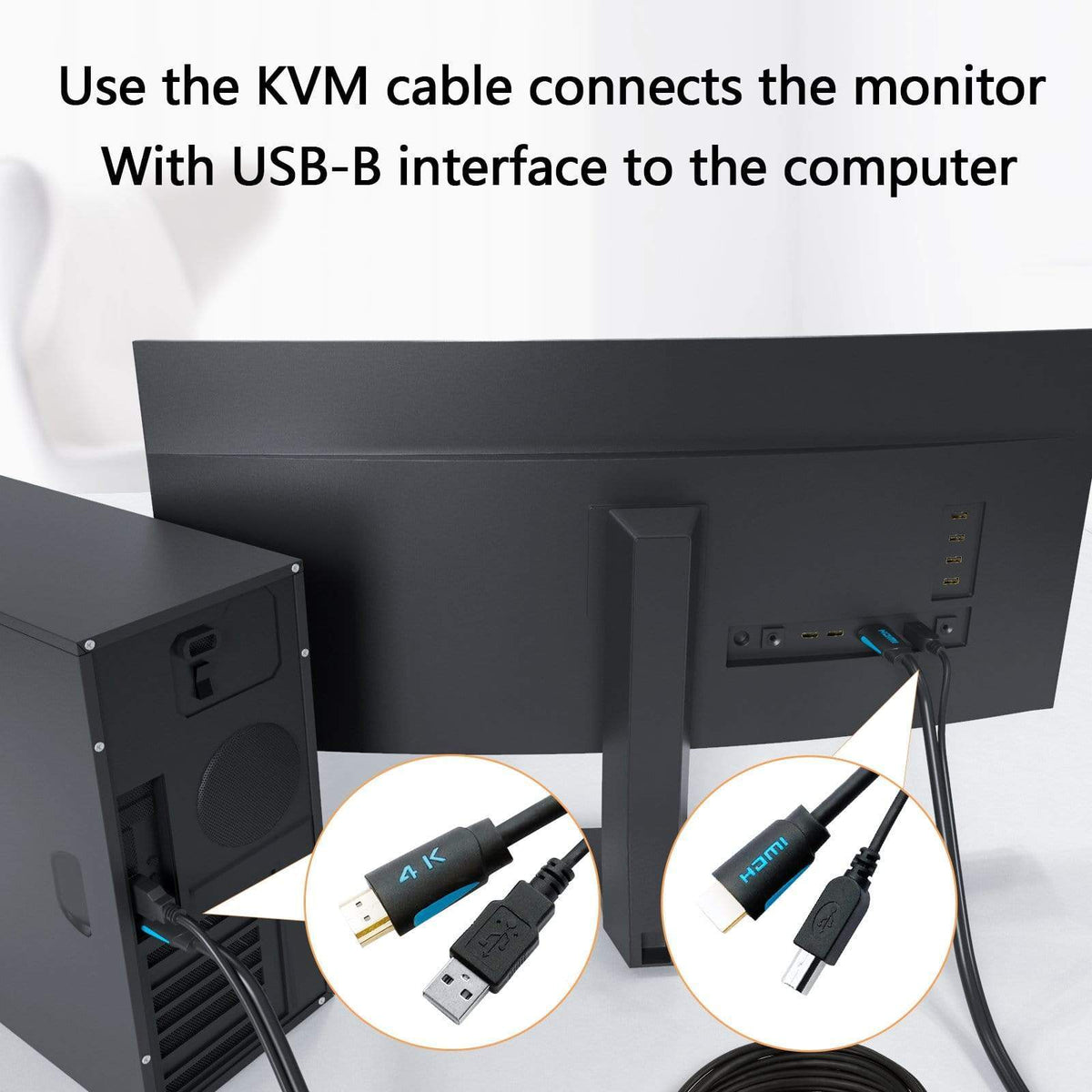 TESmart TESmart Accessoriess TESmart 1,5 m/3 m/5 m Standard-KVM-Kabel HDMI + USB 2.0-Kabel TESmart USB KVM Kabel USB - A zu USB - B,USB + HDMI Kabel