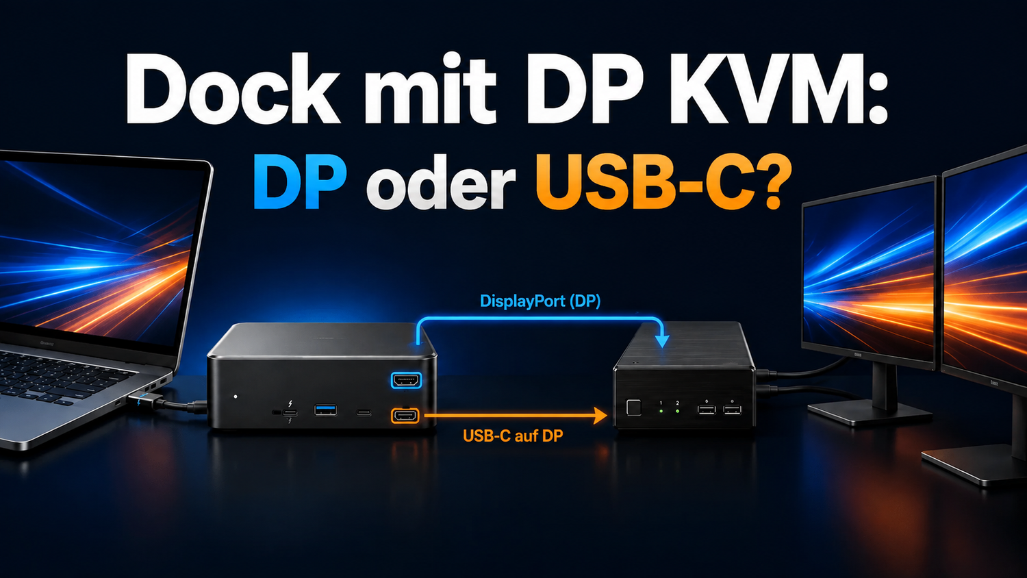 DisplayPort-KVM mit Thunderbolt-5-Dock: Welchen Videoausgang sollten Sie verwenden?