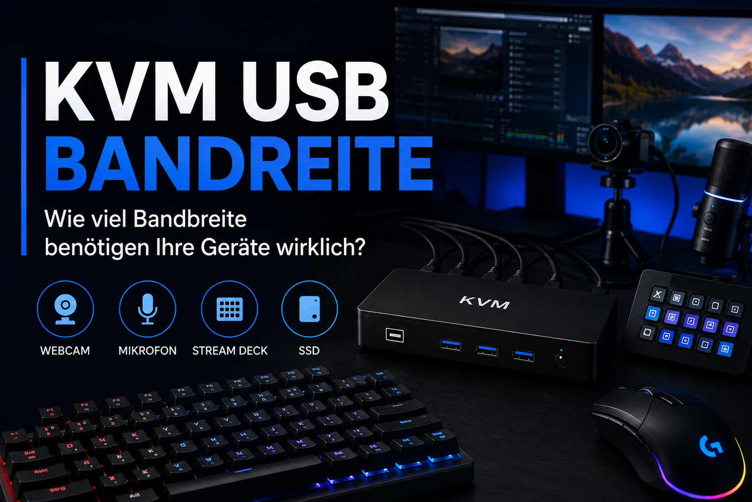 Wie viel USB-Bandbreite braucht ein KVM-Switch?