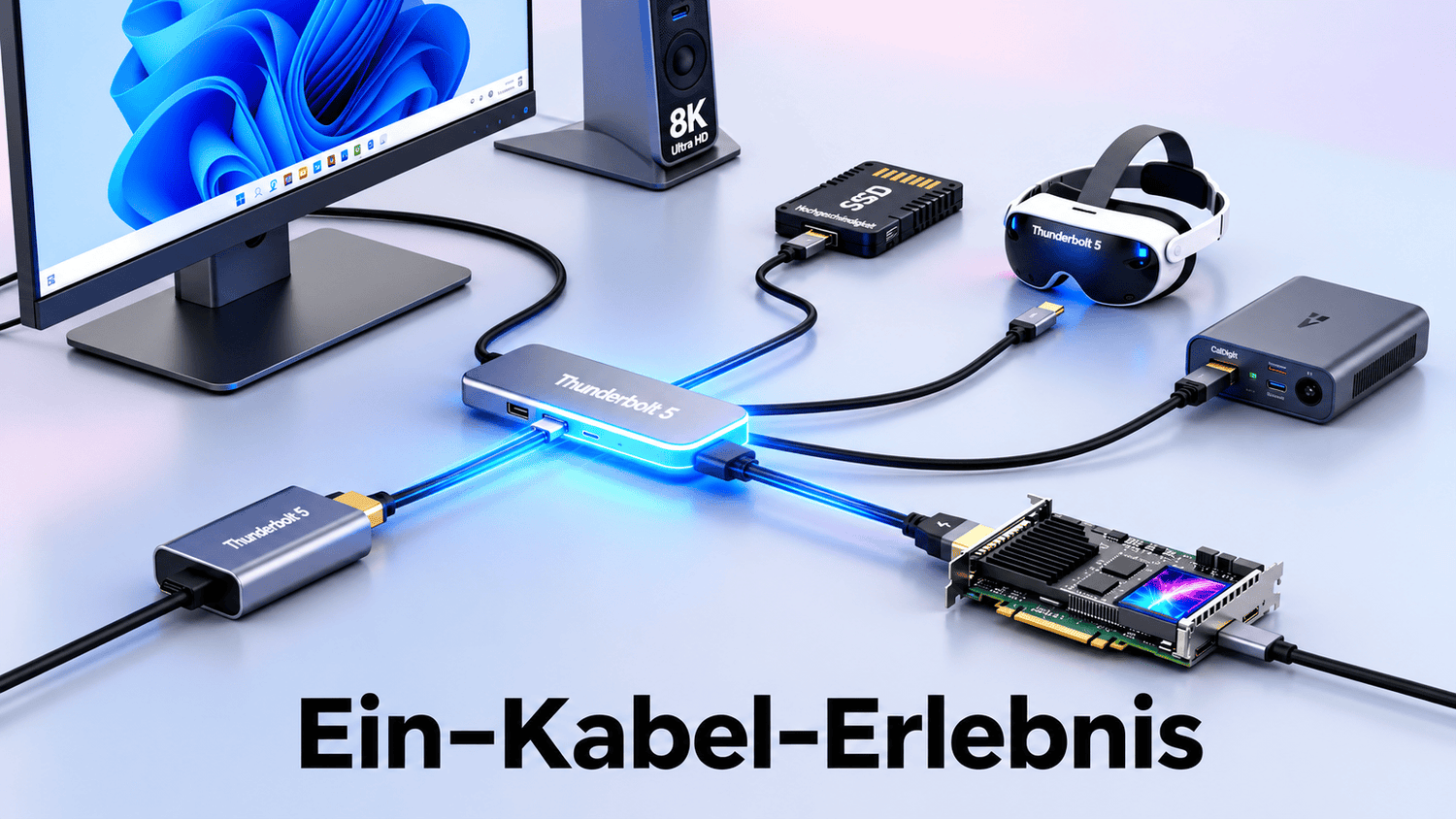 Thunderbolt 3 vs. Thunderbolt 4 vs. Thunderbolt 5: Der große Vergleich von Geschwindigkeit, Leistung und Funktionen