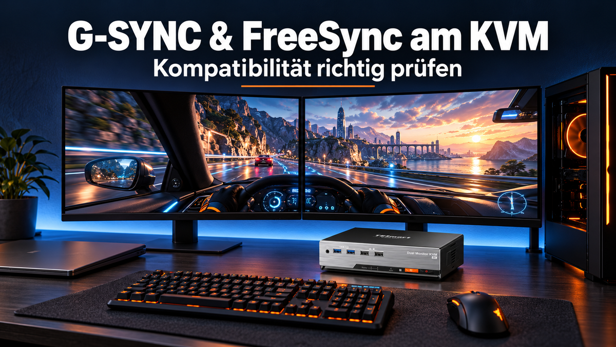 G-SYNC und FreeSync über einen KVM-Switch: So prüfen Sie die Kompatibilität