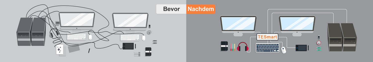Dual Monitor KVM Switcher