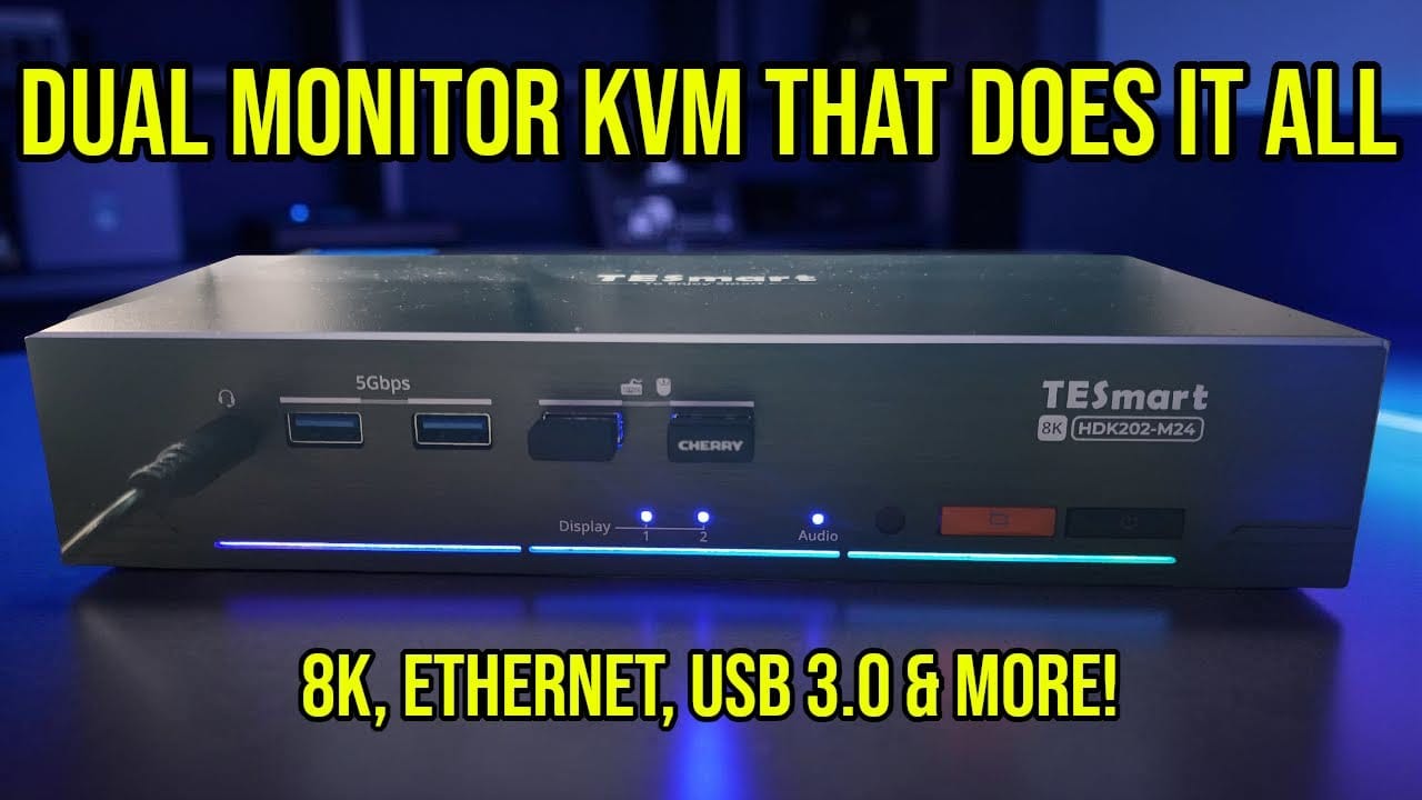Laden Sie das Video: Ultimative Dual-Monitor-KVM für Gaming &amp; Editing | TESmart Review