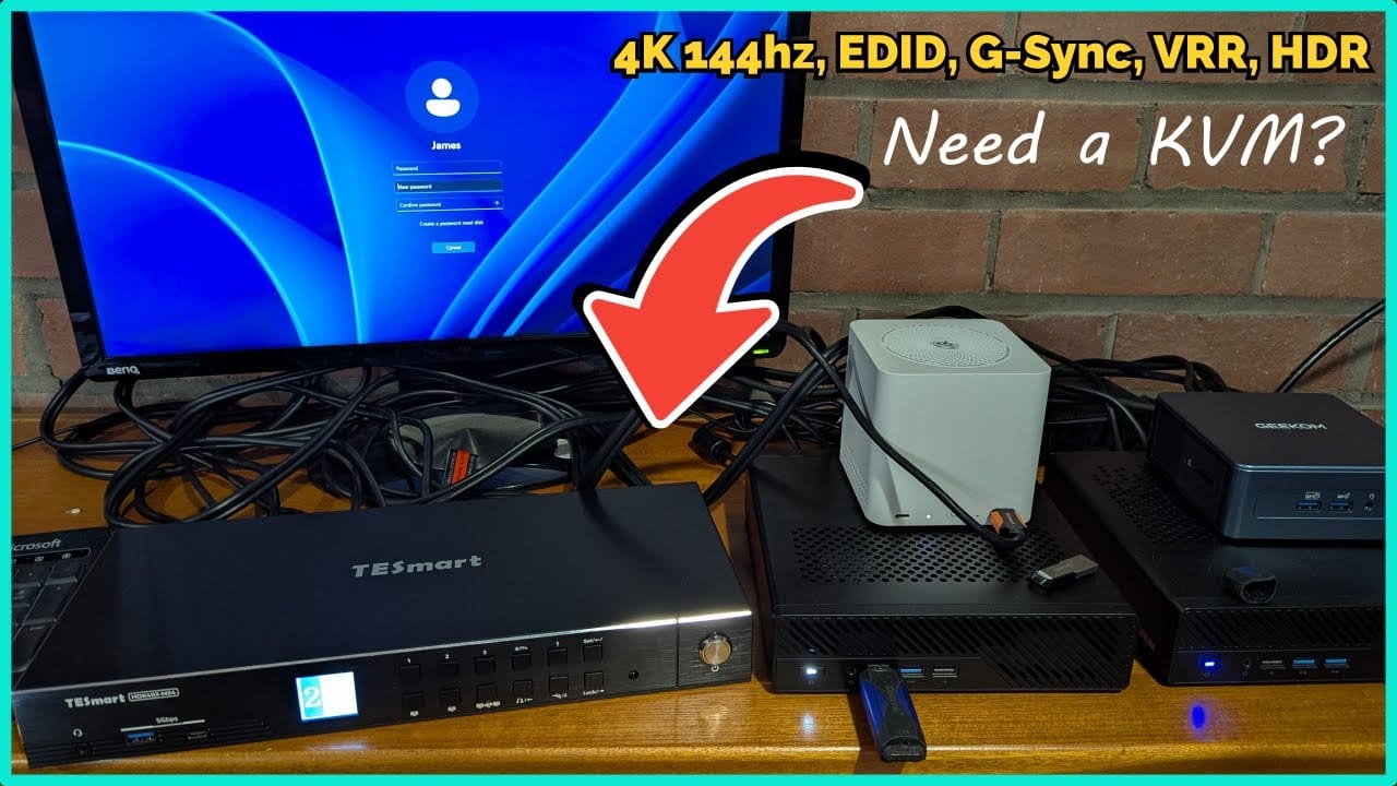 Laden Sie das Video: Mehrere Geräte einfach steuern – TESmart KVM