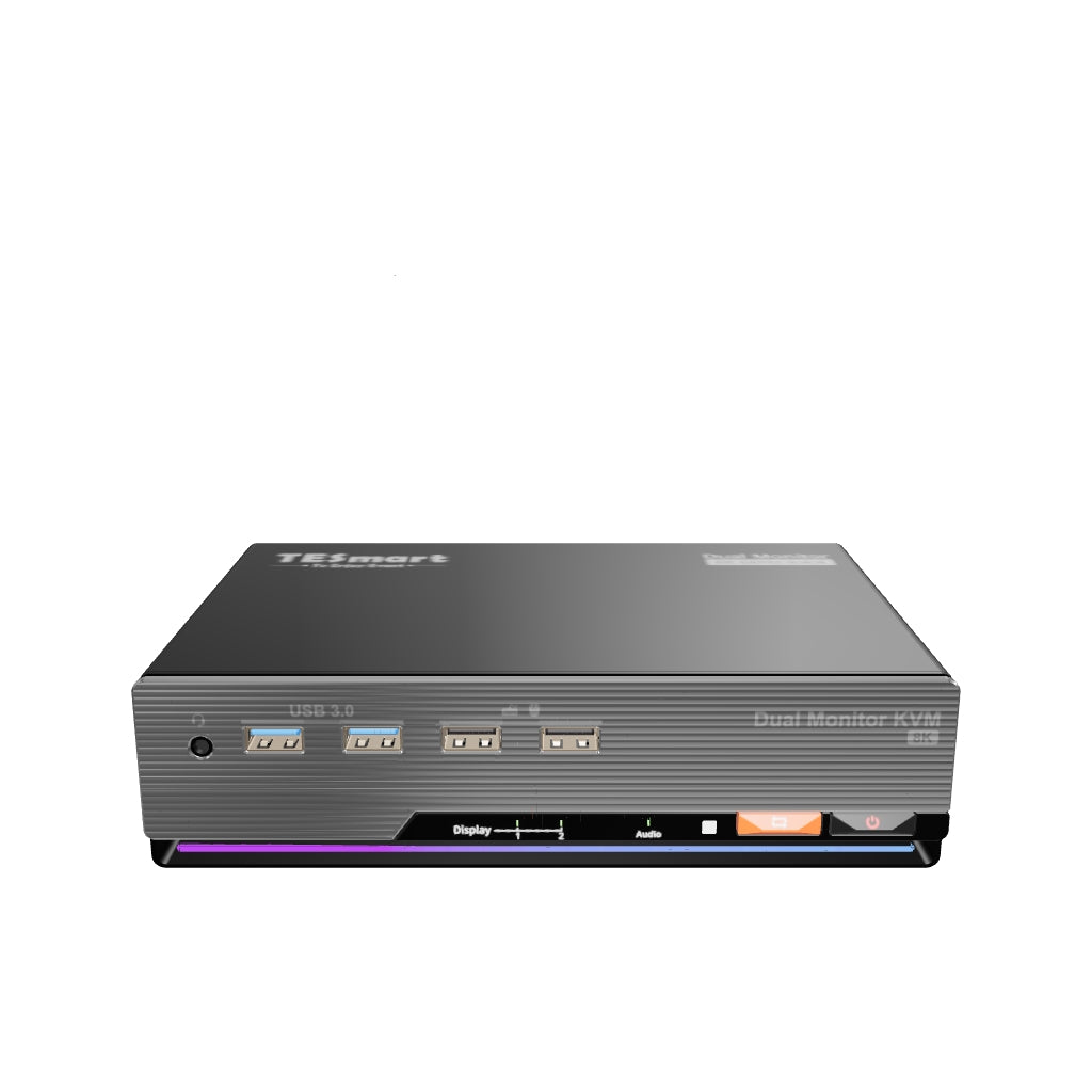 DP 1.4 Dual 8K@60Hz KVM Switch Gaming Dock voor 2 pc&