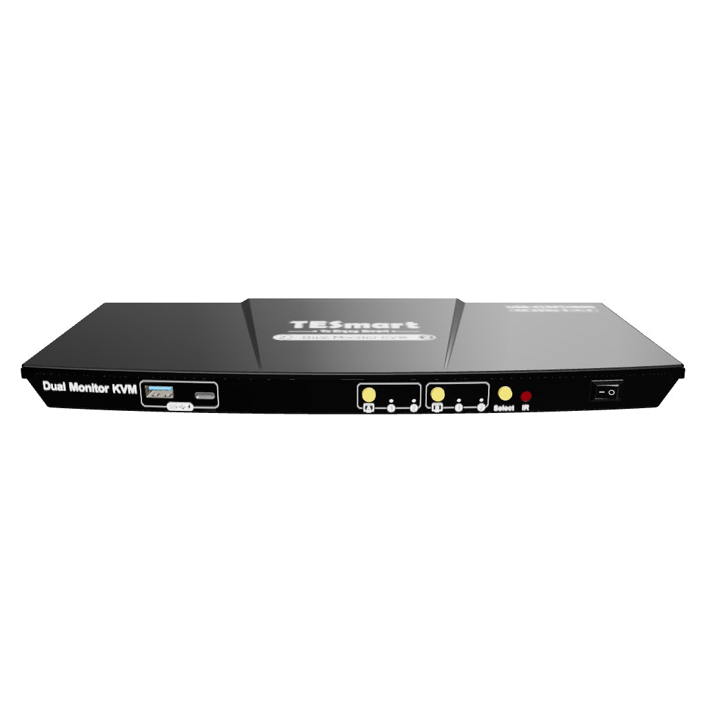 Kit de estación de acoplamiento KVM híbrida dual de 4K60 Hz: USB-C con MST y EDID para 1 computadora portátil y 1 computadora de escritorio