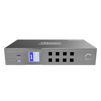 KVM híbrido 2×3 | USB-C, 4K60, MST y EDID
