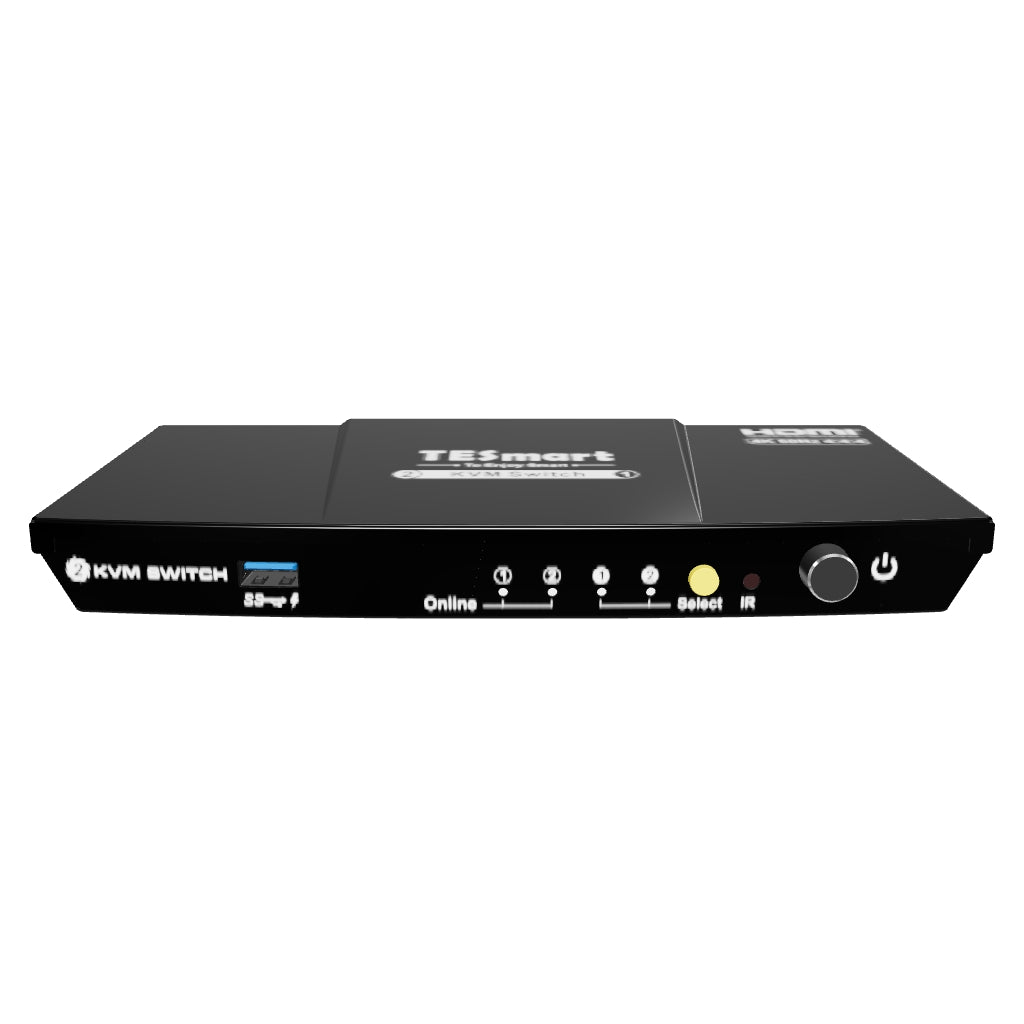 KVM HDMI 2 × 1 | 4K60, EDID et hub USB
