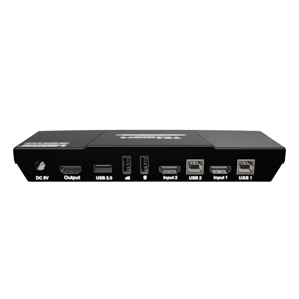 Conmutador KVM HDMI de 2 puertos 4K60Hz Ratón Conmutación perfecta