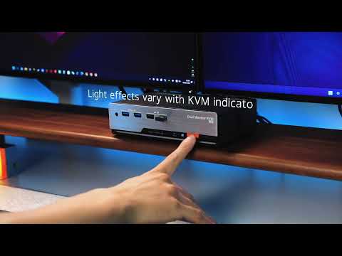 2×2 DP 1.4 KVM pour 2 PC | Double 8K60/4K144, EDID et G-Sync