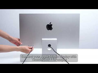 4-Port KVM für Apple Studio Display – Bis zu 6K@60Hz / 5K@120Hz, kompatibel mit Thunderbolt™ 4- und HDMI-Geräten