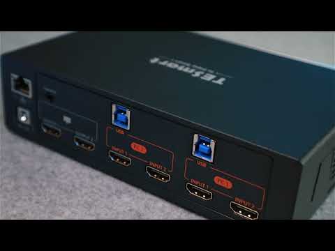 2×2 DP 1.4 KVM pour 2 PC | Double 8K60/4K144, EDID et G-Sync