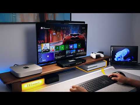 4-porttinen 8K60 HDMI 2.1 KVM -kytkin, jossa ADI-siru, EDID, 4K144Hz pelaamiseen, 4 tietokonetta, 1 näyttö