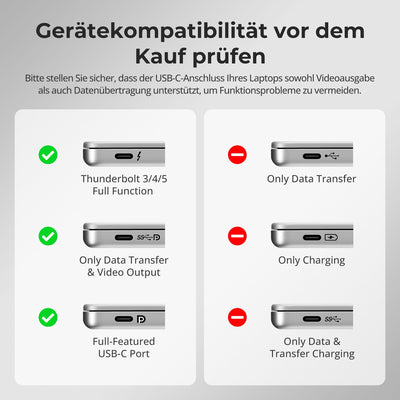 TESmart CKS202-P23-EUBK-N Dual Monitor KVM Switch Dual-Monitor-USB-C-KVM-Dockingstation-Kit - 4K60Hz, MST, EDID für 2 Laptops 10652805092291 USB-C KVM-Switch Dual-Monitor – 2 Laptops, 4K60Hz, MST, EDID | TESmart EU Plug