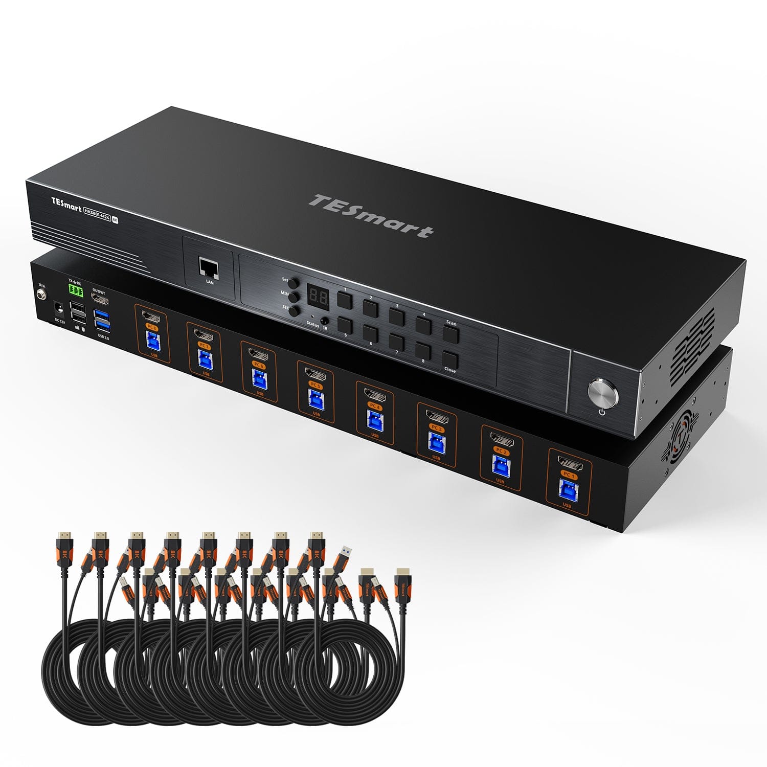 TESmart.DE 8K60Hz HDMI 2.1 KVM-Switche für Multi-PC-Steuerung (8/16 Ports) – M-Serie 8K60Hz HDMI 2.1 KVM-Switche für Multi-PC-Steuerung (8/16 Ports) – M-Serie