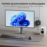 TESmart.DE DKE30SS-M25-EUBK 300M Fiber DP Extender 8K@60Hz / 4K@240Hz verlustfrei über Glasfaser 10617230232377 300M Fiber DP Extender 8K@60Hz / 4K@240Hz verlustfrei über Glasfaser