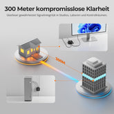 TESmart.DE DKE30SS-M25-EUBK 300M Fiber DP Extender 8K@60Hz / 4K@240Hz verlustfrei über Glasfaser 10617230232377 300M Fiber DP Extender 8K@60Hz / 4K@240Hz verlustfrei über Glasfaser