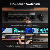 TESmart.DE HDC202-X24-EUBK Dual 4K60Hz Thunderbolt™ 4 KVM-Dock für 1 Laptop & 1 Desktop – EDID, Gaming & Hybrides Home-Office 10652805090792 Der weltweit erste Dual-Monitor-Thunderbolt™ 4 KVM – Perfekt für Gaming- und hybride Home-Office-Setups