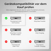 TESmart.DE HDC202-X24-EUBK KVM Switch Dual 4K60Hz Thunderbolt™ 4 KVM-Dock für 1 Laptop & 1 Desktop – EDID, Gaming & Hybrides Home-Office 10652805090792 2-Port Thunderbolt 4 Dual-Monitor KVM-Switch 4K60Hz, EDID & 60W PD | TESmart