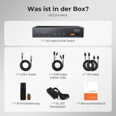 TESmart.DE HDC203-PM24-EUBK NEW Triple 4K60Hz DisplayLink® Hybrid KVM Dockingstation – USB-C mit EDID & 100W PD für 2 PCs (Mac & Desktop) 10652805092246 2-Port Triple 4K60Hz USB-C KVM-Dock mit DisplayLink® – Für Mac | TESmart
