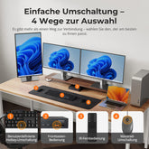 TESmart.DE HDC203-PM24-EUBK NEW Triple 4K60Hz DisplayLink® Hybrid KVM Dockingstation – USB-C mit EDID & 100W PD für 2 PCs (Mac & Desktop) 10652805092246 2-Port Triple 4K60Hz USB-C KVM-Dock mit DisplayLink® – Für Mac | TESmart