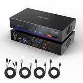 TESmart.DE HDC203-PM24-EUBK Triple 4K60Hz DisplayLink® Hybrid KVM Dockingstation – USB-C mit EDID & 100W PD für 2 PCs (Mac & Desktop) 10652805092246 Triple 4K60Hz DisplayLink® Hybrid KVM Dockingstation – USB-C mit EDID & 100W PD für 2 PCs (Mac & Desktop)
