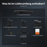 TESmart.DE HDC402-P23-EUBK Dual-Monitor-Hybrid USB-C/HDMI/DP 4K60Hz KVM-Switch Pro-Hub für 2 Laptops & 2 PCs, mit MST-Modus, EDID-Emulation, Gigabit-LAN und Dual-Ladefunktion Dual 4K60Hz Hybrid-KVM Pro-Hub für 4 PCs & 2 Monitore, mit MST-Modus, EDID-Emulation, Gigabit-LAN & Dual-Ladefunktion