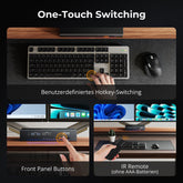 TESmart.DE HDK203-M24-EUBK HDMI 2.1 & DP 1.4 Triple 4K144Hz KVM Switch Gaming-Dockingstation für 2 PCs & 3 Monitore, mit ADI-Chip, EDID, VRR, FVA, ALLM und Dynamischem HDR 10652805090778 HDMI 2.1 & DP 1.4 Drei 4K144Hz VRR KVM-Dockingstation für 2 PCs & 3 Monitore, ADI-Chip, EDID, HDR EU Plug