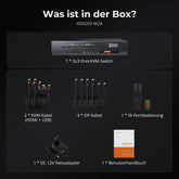 TESmart.DE HDK203-M24-EUBK HDMI 2.1 & DP 1.4 Triple 4K144Hz KVM Switch Gaming-Dockingstation für 2 PCs & 3 Monitore, mit ADI-Chip, EDID, VRR, FVA, ALLM und Dynamischem HDR 10652805090778 HDMI 2.1 & DP 1.4 Drei 4K144Hz VRR KVM-Dockingstation für 2 PCs & 3 Monitore, ADI-Chip, EDID, HDR EU Plug