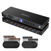 TESmart.DE HDK802-M24-EUBK HDMI 2.1 & DP 1.4 Dual 8K60Hz KVM-Switch für 8 PCs & 2 Monitore, mit ADI-Chip, EDID, VRR, FVA, ALLM und Dynamic HDR 10617230232520 HDMI 2.1 & DP 1.4 Dual 8K60Hz KVM-Switch für 8 PCs & 2 Monitore, mit ADI-Chip, EDID, VRR, FVA, ALLM und Dynamic HDR EU Plug