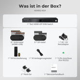 TESmart.DE HDK802-M24-EUBK HDMI 2.1 & DP 1.4 Dual 8K60Hz KVM-Switch für 8 PCs & 2 Monitore, mit ADI-Chip, EDID, VRR, FVA, ALLM und Dynamic HDR 10617230232520 HDMI 2.1 & DP 1.4 Dual 8K60Hz KVM-Switch für 8 PCs & 2 Monitore, mit ADI-Chip, EDID, VRR, FVA, ALLM und Dynamic HDR EU Plug