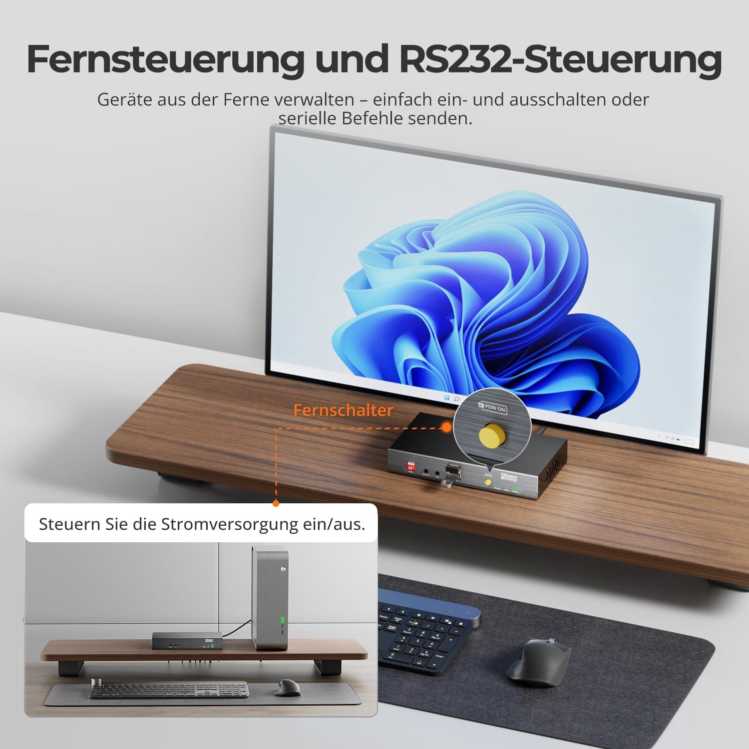 TESmart.DE HKE10SS-E25-EUBK 100M 4K30 HDMI Extender mit PoE &amp; bidirektionaler IR-Übertragung über CAT5e/6-Kabel 10617230232353 100M 4K30 HDMI Extender mit PoE &amp; bidirektionaler IR-Übertragung über CAT5e/6-Kabel