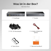 TESmart.DE HKE10SS-PD25-EUBK 100M Dual 4K60 KVM Extender über ein einzelnes Cat6a-Kabel für Remote-Arbeitsplätze & Gaming 10617230232360 100M Dual 4K60 KVM Extender über ein einzelnes Cat6a-Kabel für Remote-Arbeitsplätze & Gaming