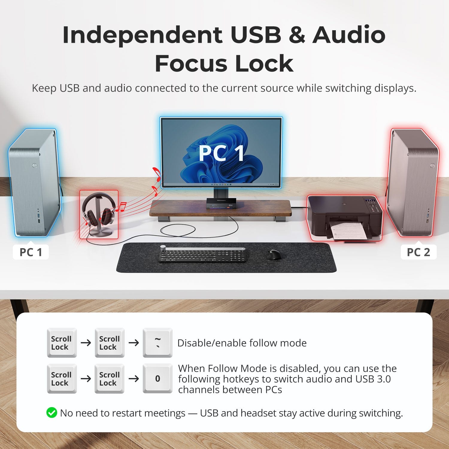 TESmart.DE HKS401-M24-EUBK 4-Port 8K60 HDMI 2.1 KVM-Switch mit integriertem Netzwerk-Switch, USB-3.2-Hub, Gigabit-LAN, RGB-Lichtleiste &amp; Fernbedienung – 4 PCs, 1 Monitor 10652805092086 4-fach 8K60 HDMI 2.1 KVM-Switch mit integriertem Netzwerk-Switch, Gigabit-LAN, USB-3.2-Hub &amp; Fernbedienung – für Profis und Privatanwender, 4 PCs 1 Monitor