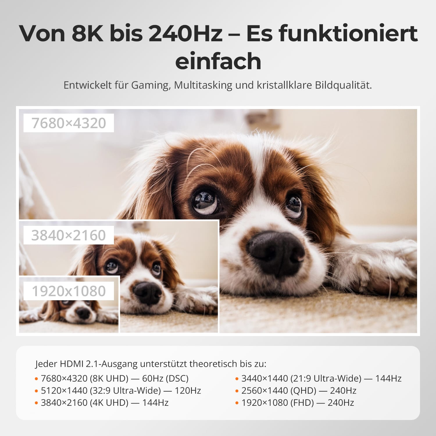 TESmart.DE HKS801-M24-EUBK HDMI KVM Switch HDMI 2.1 8K60Hz 8x1 KVM-Switch für 8 PCs und 1 Monitor, mit ADI-Chip, EDID-Emulator, VRR, FVA, ALLM, 48 Gbps und Dynamic HDR 10652805091980 8K60Hz HDMI 2.1 KVM-Switch für 8 PCs mit EDID &amp; USB 3.2 | TESmart