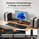 TESmart.DE KVM Switch 4 Port KVM Switch Kit HDMI 4K60Hz mit USB 3.0 Dockingstation, 4 PCs 1 Monitor 4-Port HDMI KVM Switch mit USB 3.0 Dock – 4 PCs, 1 Monitor, 4K@60Hz | TESmart