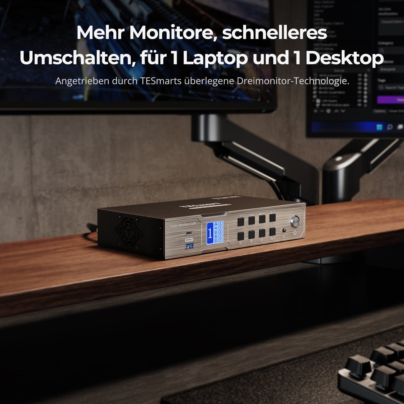 TESmart.DE Next-Gen Triple 4K60Hz Hybrid KVM Next-Gen Triple 4K60Hz Hybrid KVM
