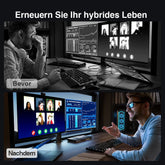 TESmart.DE P‑Serie Dual‑Monitor KVM‑Switch (HDMI/DisplayPort, 4K@60 Hz) für 2 PCs P‑Serie Dual‑Monitor KVM‑Switch (HDMI/DisplayPort, 4K@60 Hz) für 2 PCs