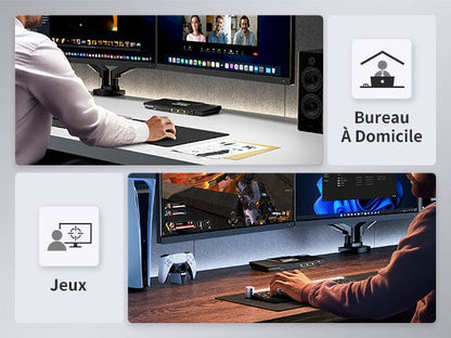 TESmart.DE P‑Serie Dual‑Monitor KVM‑Switch (HDMI/DisplayPort, 4K@60 Hz) für 2 PCs P‑Serie Dual‑Monitor KVM‑Switch (HDMI/DisplayPort, 4K@60 Hz) für 2 PCs